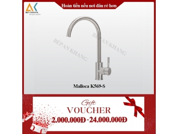 Vòi Rửa Chén 2 Nguồn Nóng Lạnh Malloca K569-S - Inox 304 